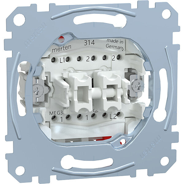 Merten Doppelwechselschalter-Eins 1-pol.10AX 250V AC MEG3126-0000